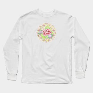 Pink Kimono Bouquet Long Sleeve T-Shirt